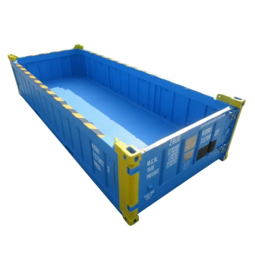 Demi-Container-offshore-20-pieds-Open-Top-Mi-hauteur-Certifie-DNV Demi Container maritime 20 Pieds Offshore Open Top